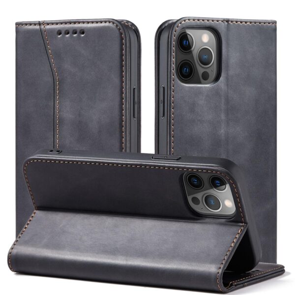 Juodas dėklas-knygutė Magnet Fancy Case telefonui SAMSUNG GALAXY A23 5G