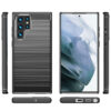 Juodas dėklas Carbon Case telefonui SAMSUNG GALAXY S23 ULTRA