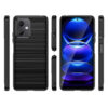 Juodas dėklas Carbon Case telefonui XIAOMI POCO X5 5G / REDMI NOTE 12 5G