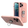 Rožinis silikoninis dėklas Ring Case telefonui APPLE IPHONE SE 2022 / SE 2020 / 8 /  7