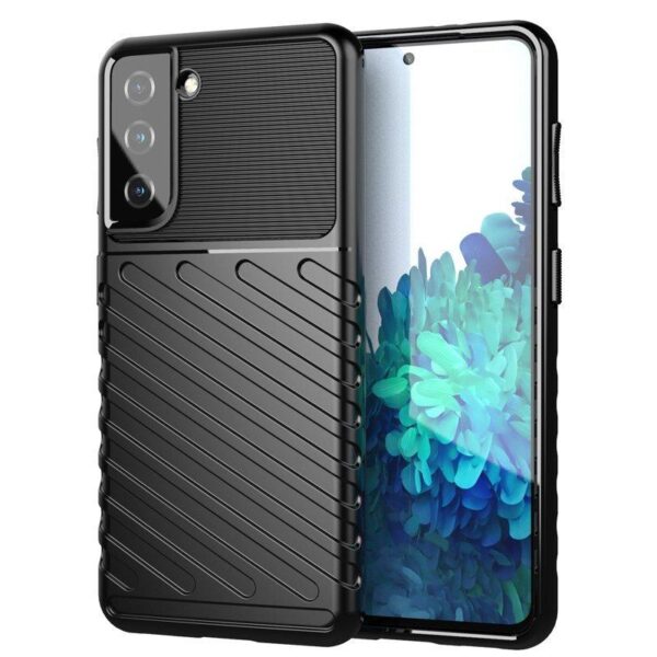 Juodas dėklas Thunder Case telefonui SAMSUNG GALAXY S22