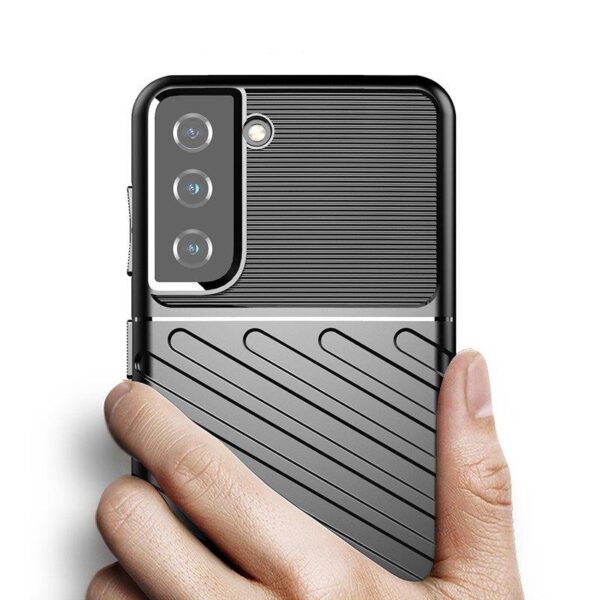 Juodas dėklas Thunder Case telefonui SAMSUNG GALAXY S22