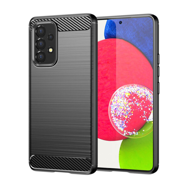 Juodas dėklas telefonui Carbon Case SAMSUNG GALAXY A53 5G