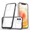 Skaidrus dėklas Clear 3in1 telefonui APPLE IPHONE 12 su juodu rėmeliu