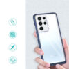 Skaidrus dėklas Clear 3in1 telefonui SAMSUNG GALAXY S22 ULTRA su mėlynu rėmeliu