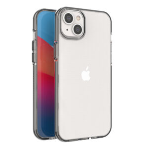 Skaidrus dėklas Spring Case telefonui APPLE IPHONE 14 PLUS su juodu rėmeliu