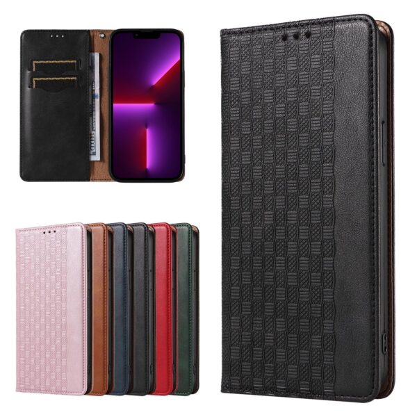 Juodas dėklas-knygutė Magnet Strap Case telefonui SAMSUNG GALAXY S22