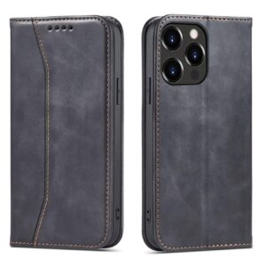 Juodas dėklas-knygutė Magnet Fancy Case telefonui APPLE IPHONE 14