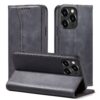 Juodas dėklas-knygutė Magnet Fancy Case telefonui APPLE IPHONE 14 PLUS