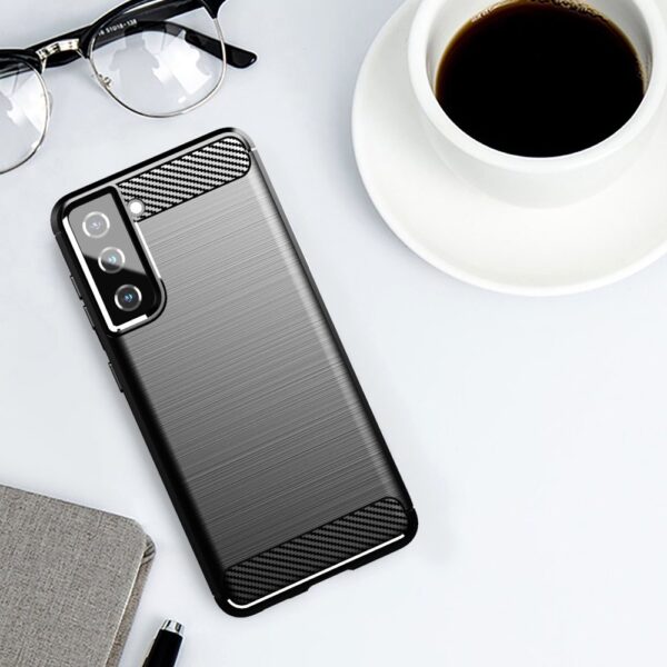 Mėlynas dėklas Carbon Case telefonui Samsung Galaxy S21 5G