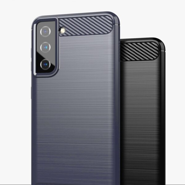 Mėlynas dėklas Carbon Case telefonui Samsung Galaxy S21 5G