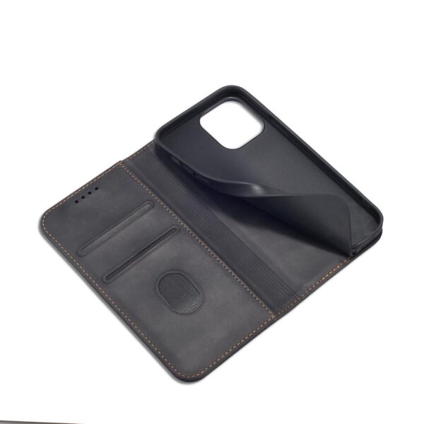 Juodas dėklas-knygutė Magnet Fancy Case telefonui APPLE IPHONE 14 PLUS