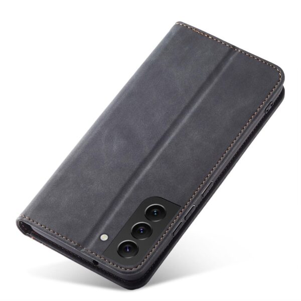 Juodas dėklas-knygutė Magnet Fancy Case telefonui SAMSUNG GALAXY S23 PLUS