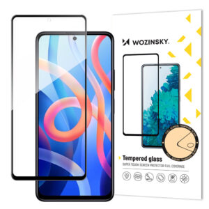 Grūdinto stiklo ekrano apsauga telefonui Xiaomi Redmi Note 11 / Redmi Note 11s su juodu rėmeliu