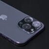 9H grūdinto stiklo Wozinsky kameros apsauga telefonui APPLE IPHONE 15 juodos spalvos