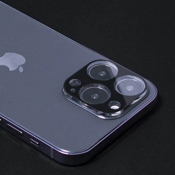 9H grūdinto stiklo Wozinsky kameros apsauga telefonui APPLE IPHONE 15 juodos spalvos