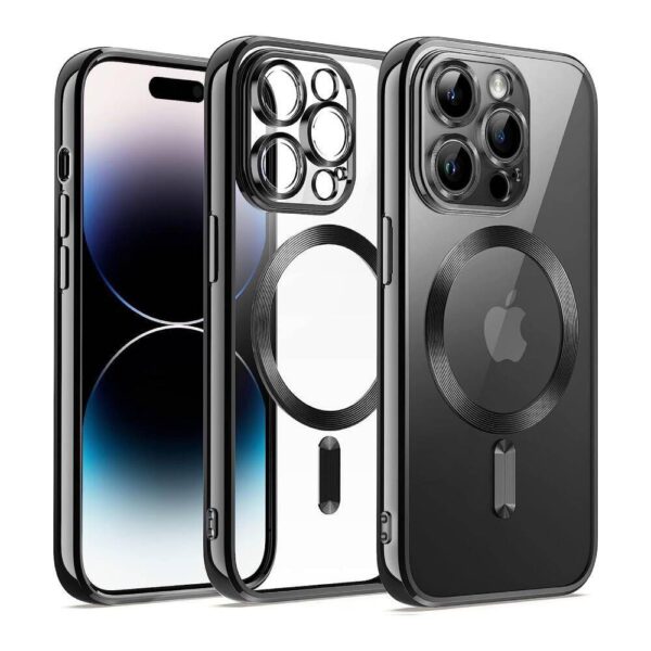 Juodas dėklas Nexeri MagSafe telefonui APPLE IPHONE 13