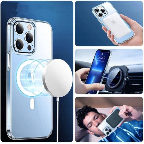 Skaidrus dėklas Tech-Protect FlexAir Hybrid MagSafe telefonui APPLE IPHONE 14