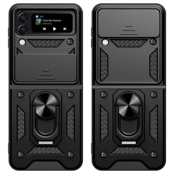 Juodas dėklas Tech-Protect Camshield Pro telefonui SAMSUNG GALAXY Z FLIP 4