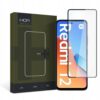 Grūdinto stiklo ekrano apsauga HOFI Glass Pro+ telefonui XIAOMI REDMI 12 su juodu rėmeliu