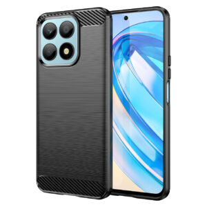 Juodas dėklas Carbon Case telefonui HONOR X8a