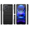 Juodas dėklas Carbon Case telefonui XIAOMI REDMI NOTE 12 PRO PLUS