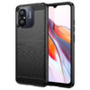 Juodas dėklas Carbon Case telefonui XIAOMI REDMI 11A / POCO C55 / REDMI 12C