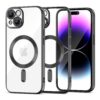 Juodas dėklas Tech-Protect MagShine telefonui APPLE IPHONE 15 PLUS