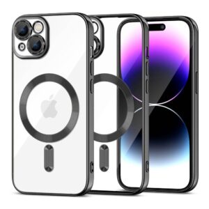 Juodas dėklas Tech-Protect MagShine telefonui APPLE IPHONE 15 PLUS