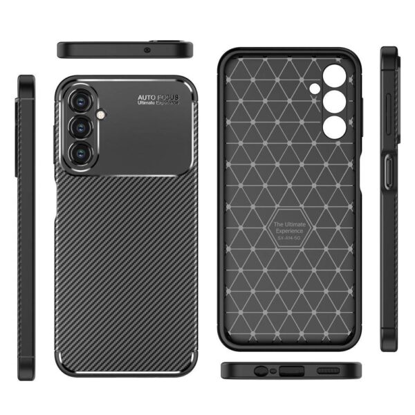 Juodas dėklas Nexeri Carbon telefonui SAMSUNG GALAXY A14 5G
