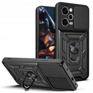 Juodas dėklas Tech-Protect Camshield Pro telefonui XIAOMI REDMI NOTE 12 PRO 5G / POCO X5 PRO 5G