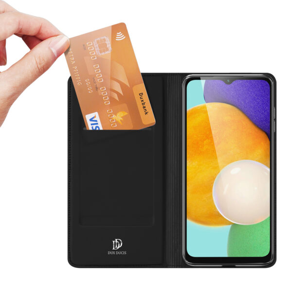 Juodas dėklas-knygutė Dux Ducis Skin Pro Bookcase telefonui SAMSUNG GALAXY A13 5G