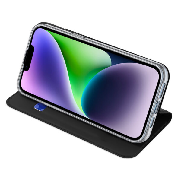 Juodas dėklas-knygutė Dux Ducis Skin Pro telefonui APPLE IPHONE 15