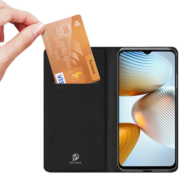 Juodas dėklas-knygutė Dux Ducis Skin Pro Case telefonui XIAOMI REDMI NOTE 11E /REDMI 10 5G / REDMI 10 Prime PLUS 5G / POCO M4 5G