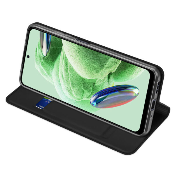 Juodas dėklas-knygutė Dux Ducis Skin Pro Case telefonui XIAOMI REDMI NOTE 12 5G / POCO X5 5G