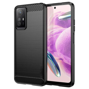 Juodas dėklas Nexeri Carbon telefonui XIAOMI REDMI NOTE 12S