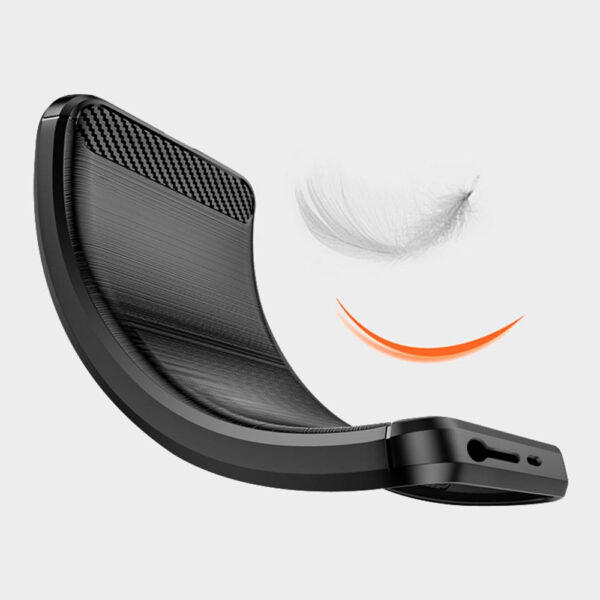 Juodas dėklas Nexeri Carbon telefonui XIAOMI REDMI NOTE 12S