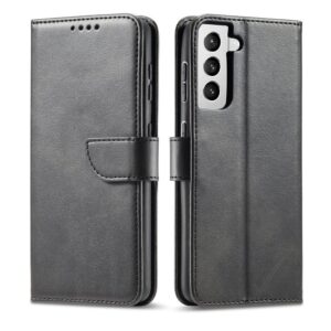 Juodas dėklas-knygutė Magnet Case telefonui SAMSUNG GALAXY S21 FE