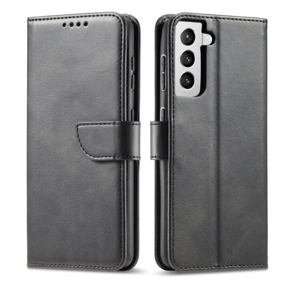 Juodas dėklas-knygutė Magnet Case telefonui SAMSUNG GALAXY S21 FE