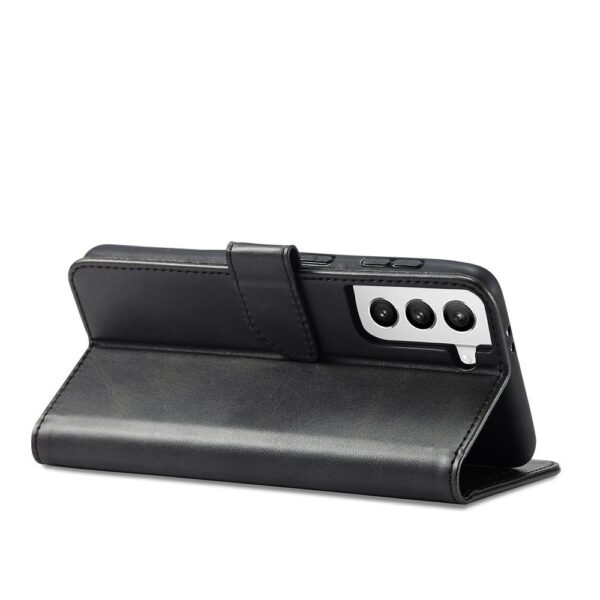 Juodas dėklas-knygutė Magnet Case telefonui SAMSUNG GALAXY S21 FE