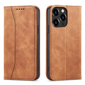 Rudas dėklas-knygutė Magnet Fancy Case telefonui APPLE IPHONE 13 PRO