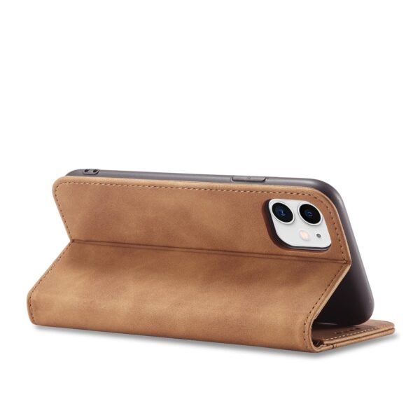 Rudas dėklas-knygutė Magnet Fancy Case telefonui APPLE IPHONE 12