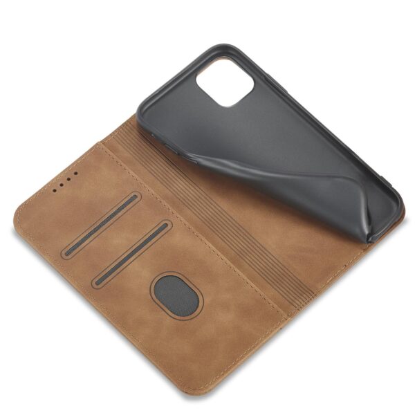 Rudas dėklas-knygutė Magnet Fancy Case telefonui APPLE IPHONE 12