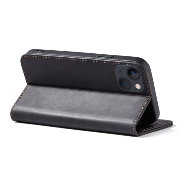 Juodas dėklas-knygutė Magnet Fancy Case telefonui APPLE IPHONE 13 MINI