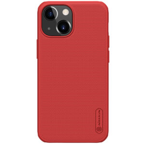 Raudonas dėklas Nillkin Super Frosted Shield telefonui APPLE IPHONE 13 MINI