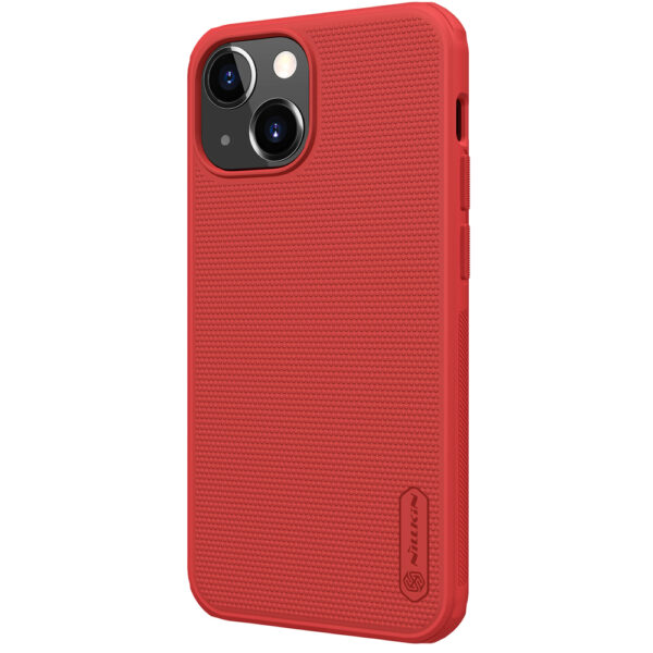 Raudonas dėklas Nillkin Super Frosted Shield telefonui APPLE IPHONE 13 MINI
