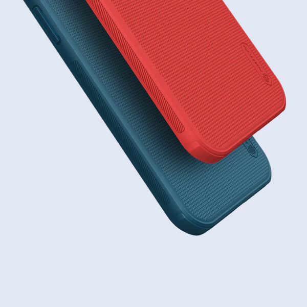 Raudonas dėklas Nillkin Super Frosted Shield telefonui APPLE IPHONE 13 MINI