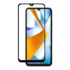 Grūdinto stiklo ekrano apsauga telefonui XIAOMI POCO C40 su juodu rėmeliu