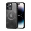 Skaidrus dėklas MagSafe Dux Ducis Aimo Mag telefonui APPLE IPHONE 15 PRO MAX su juodu rėmeliu