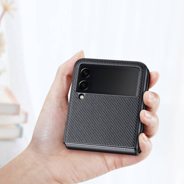 Juodas dėklas Dux Ducis Fino telefonui SAMSUNG GALAXY Z FLIP 3